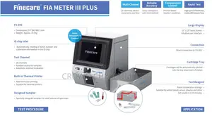 Fia Meter Iii Plus Fs-205 Fluorescence Immunoassay Analyzer