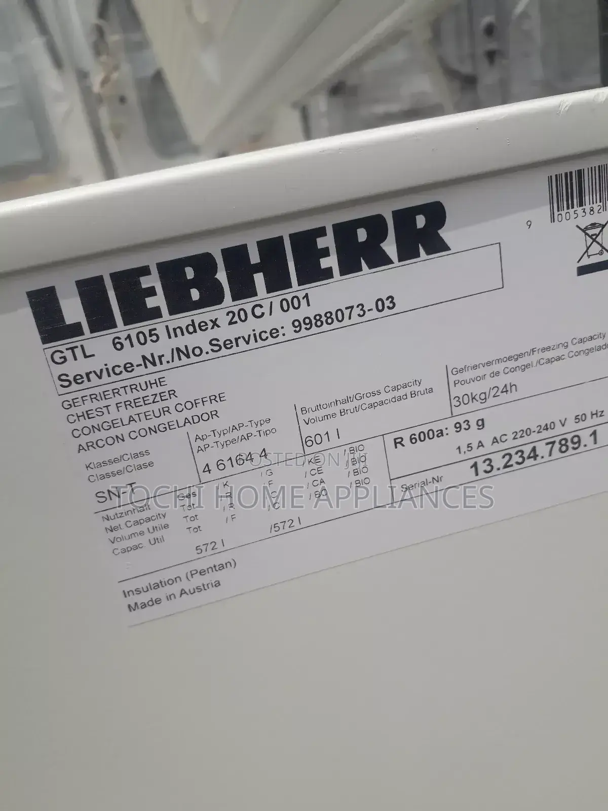 700 Litres Deep Freezer