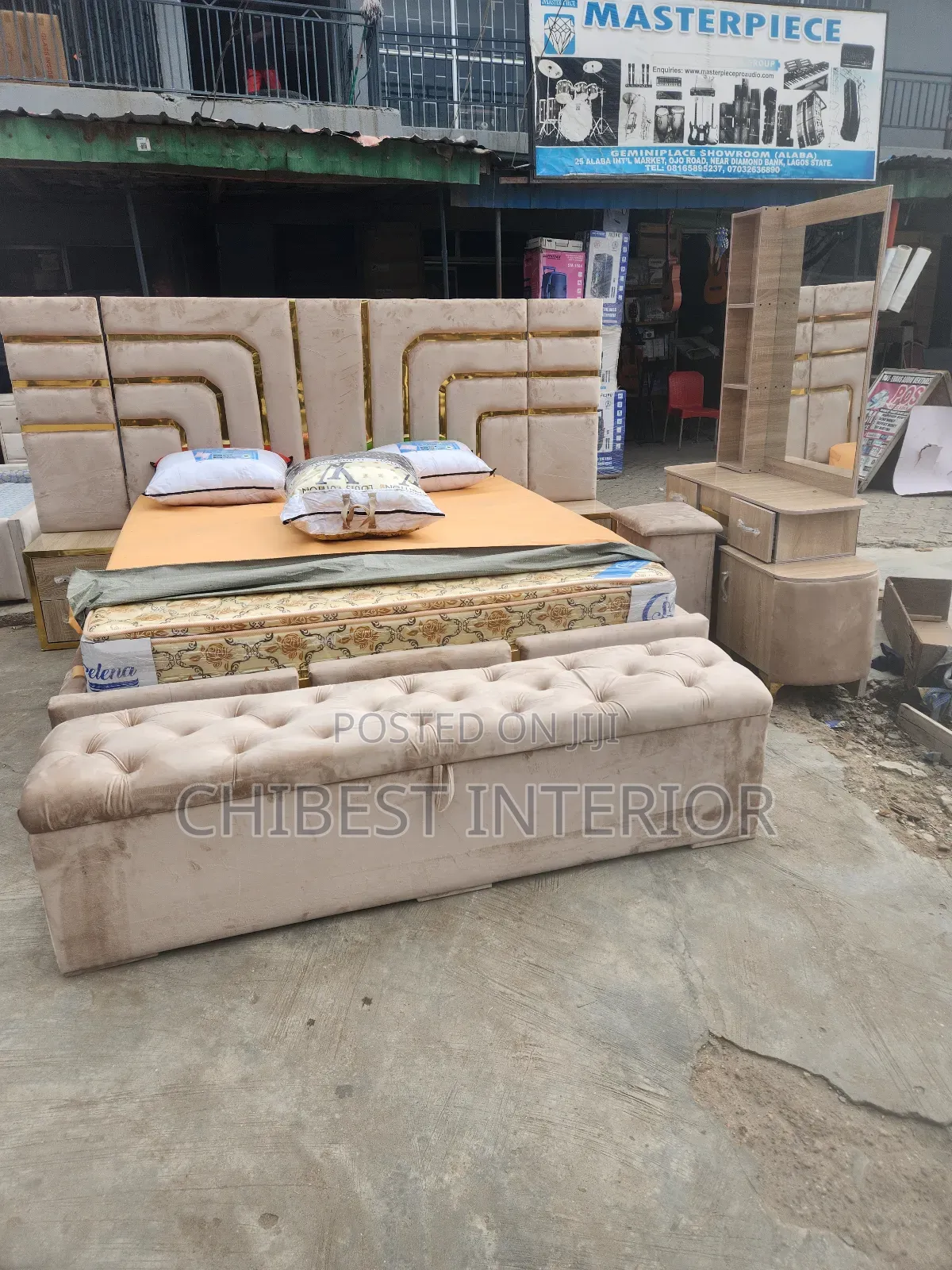 6by6 Bed Frame With Other Complete Accessories