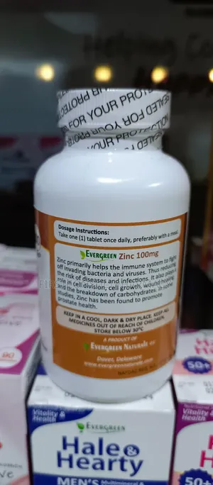 Evergreen Zinc 100mg X 100