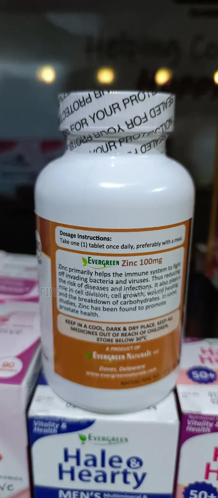 Evergreen Zinc 100mg X 100