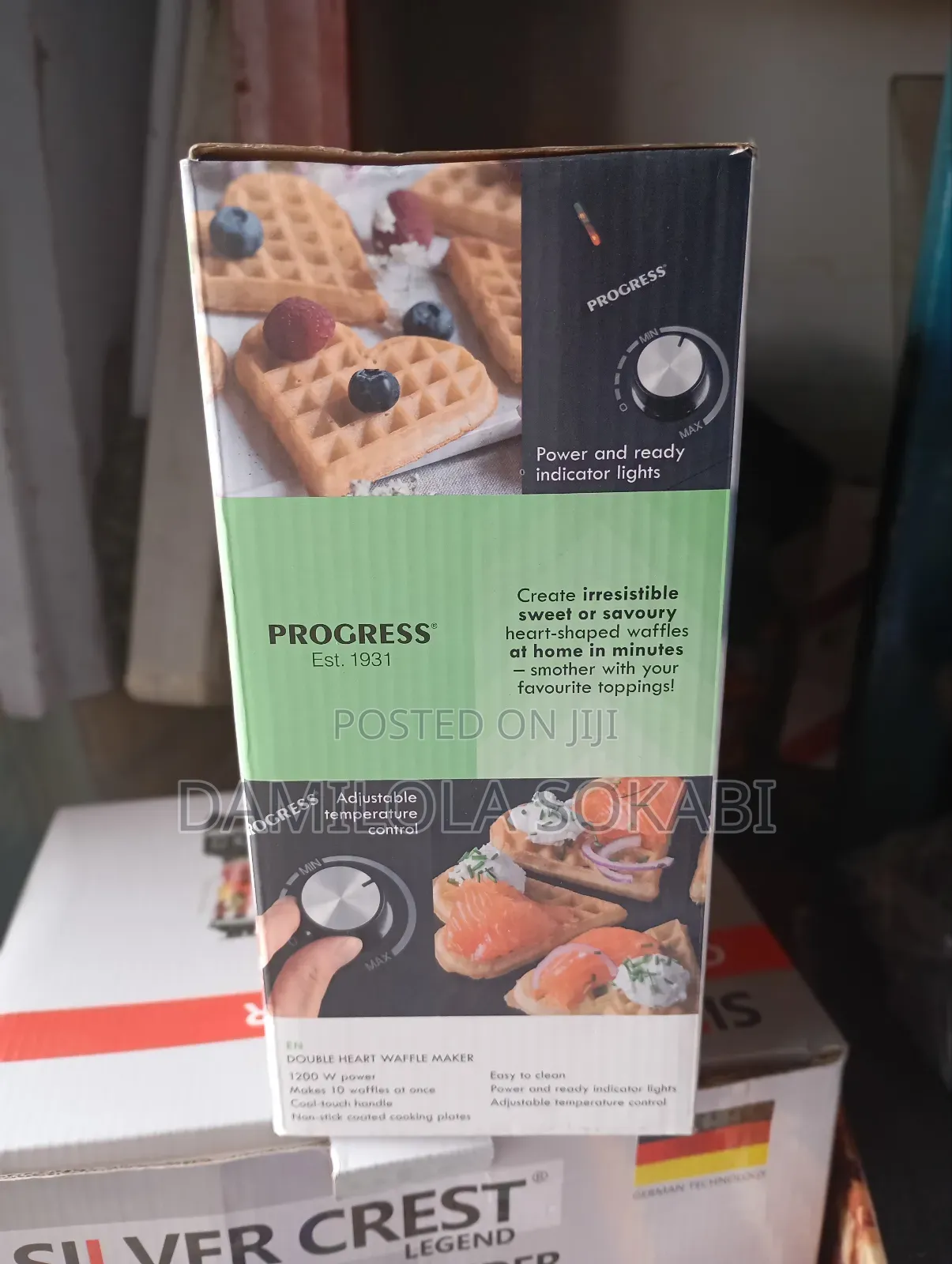 Double Heart Waffle Maker