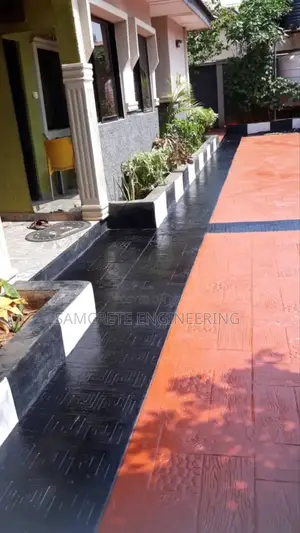 Orange And Black Wooden Frame Design