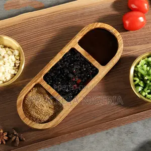 3-Compartment Wooden Tray