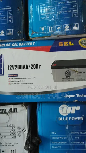 200ah 12v Blue Power Gel Battery