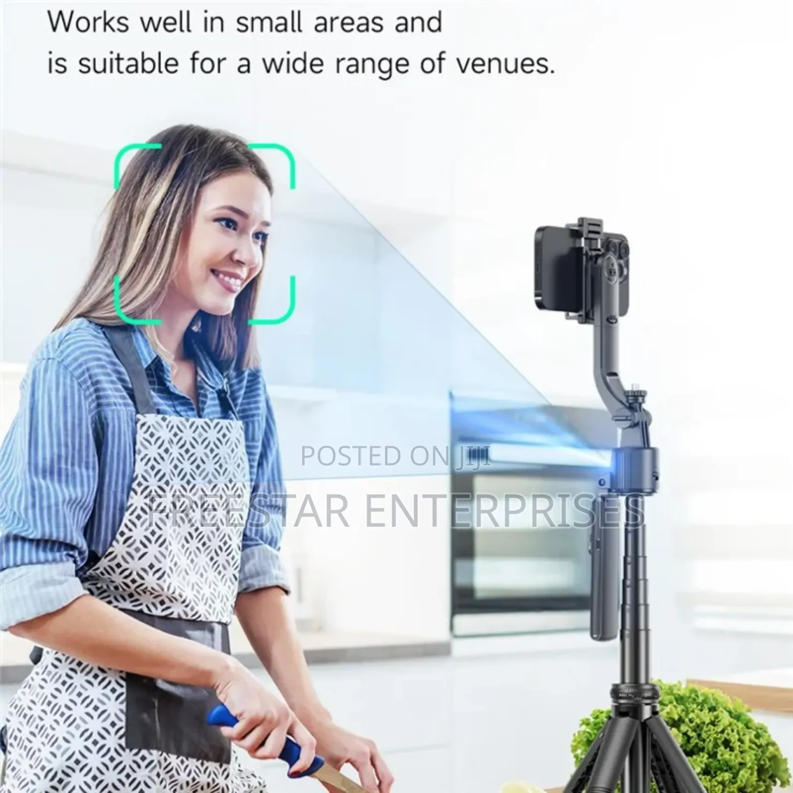 C17 Smart Ai Tracker Gimbal Tripod Selfie Stick 4 Leg Stand.