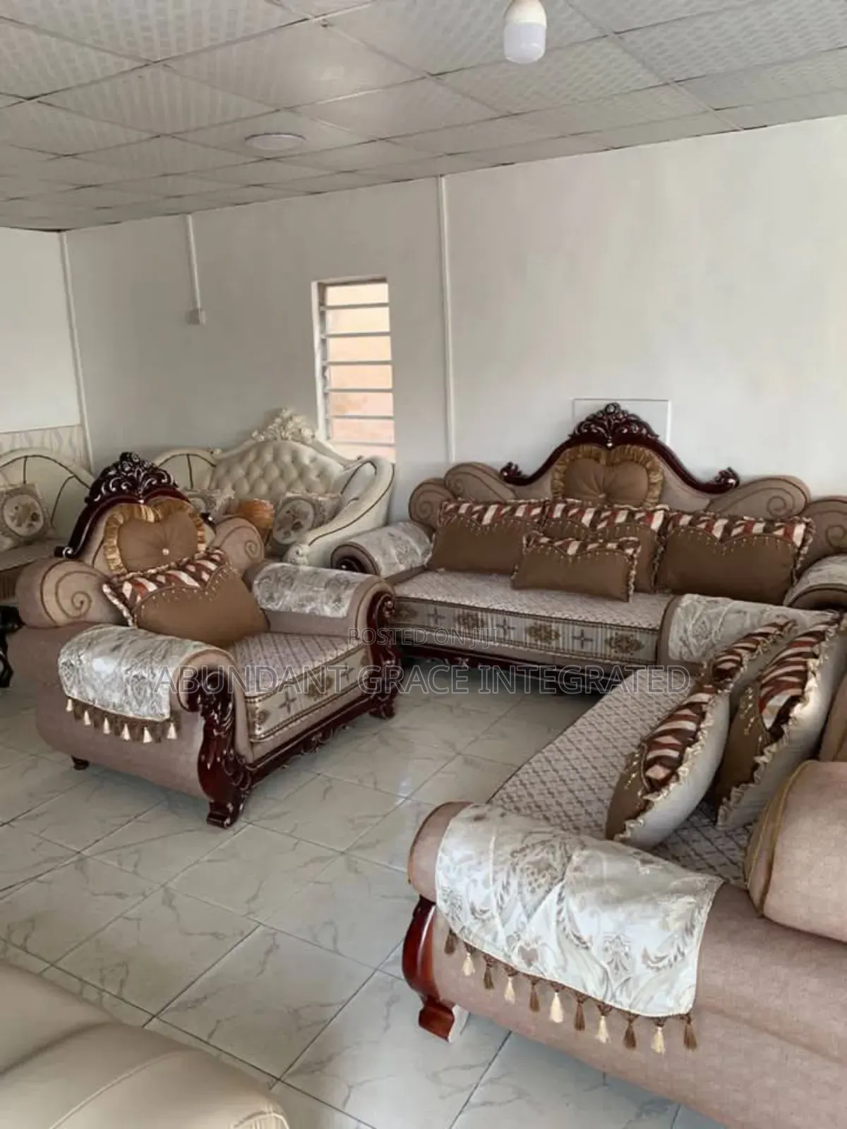 Elegant 7 Seaters Royal Sofas.