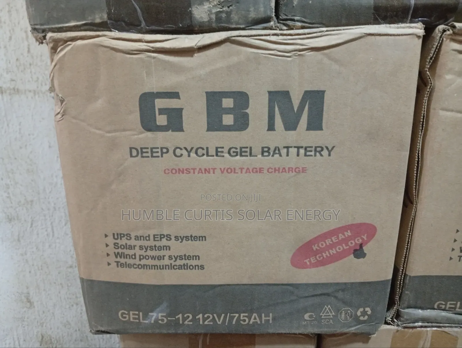 GBM 75ah Solar Battery