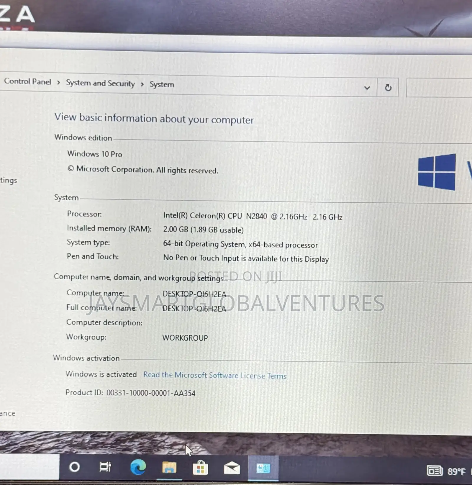 Laptop HP Stream 11 2GB Intel Celeron eMMC 32GB