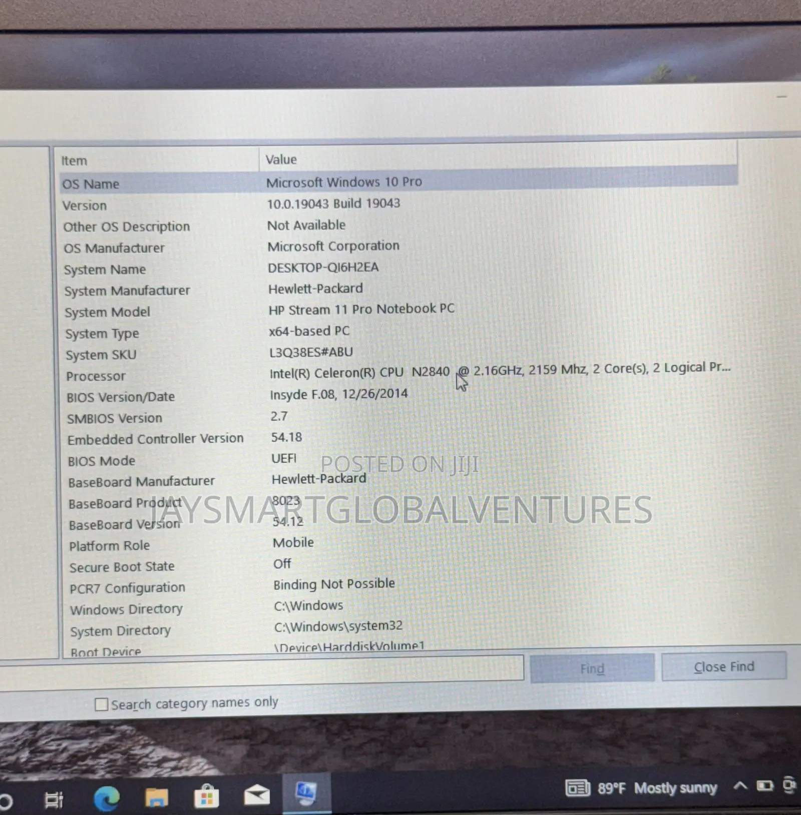 Laptop HP Stream 11 2GB Intel Celeron eMMC 32GB