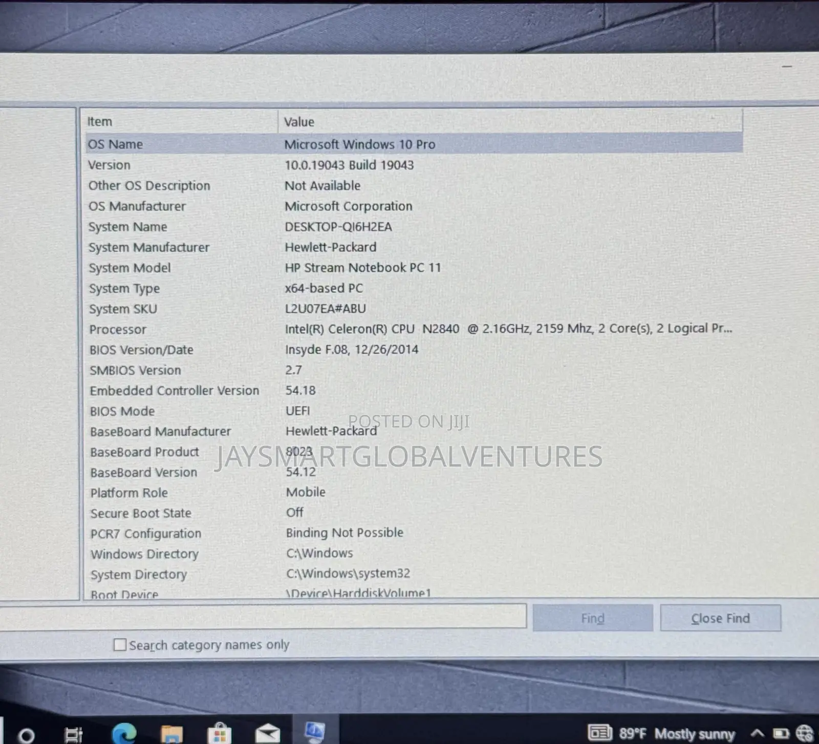 Laptop HP Stream 11 2GB Intel Celeron SSD 32GB