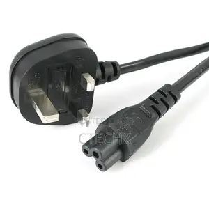 Long Power Cable for Laptop Pc - 3 Pins. 2 Meter