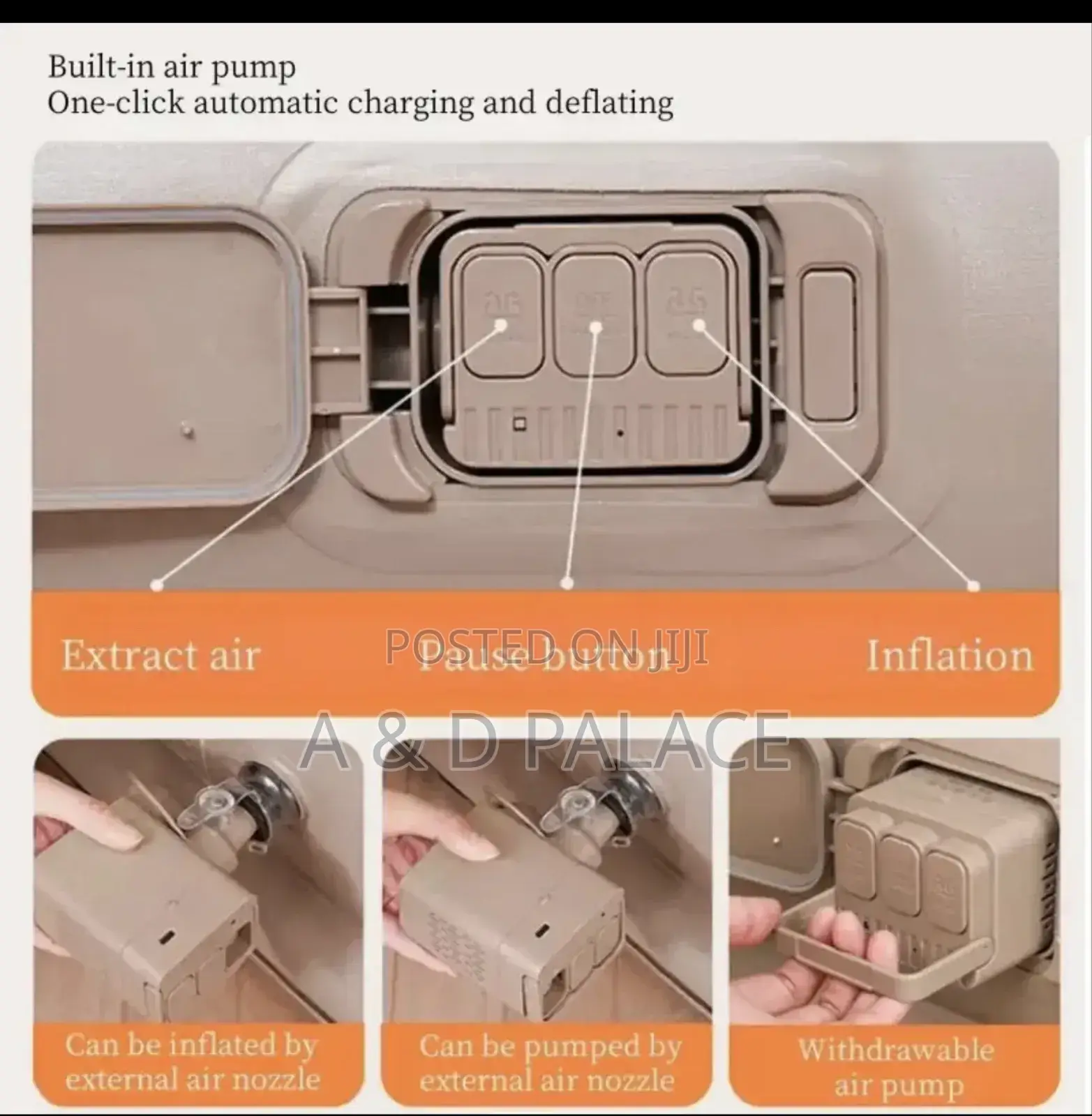 Automatic Self-Inflatable Mattress/Bed + Repair Kit