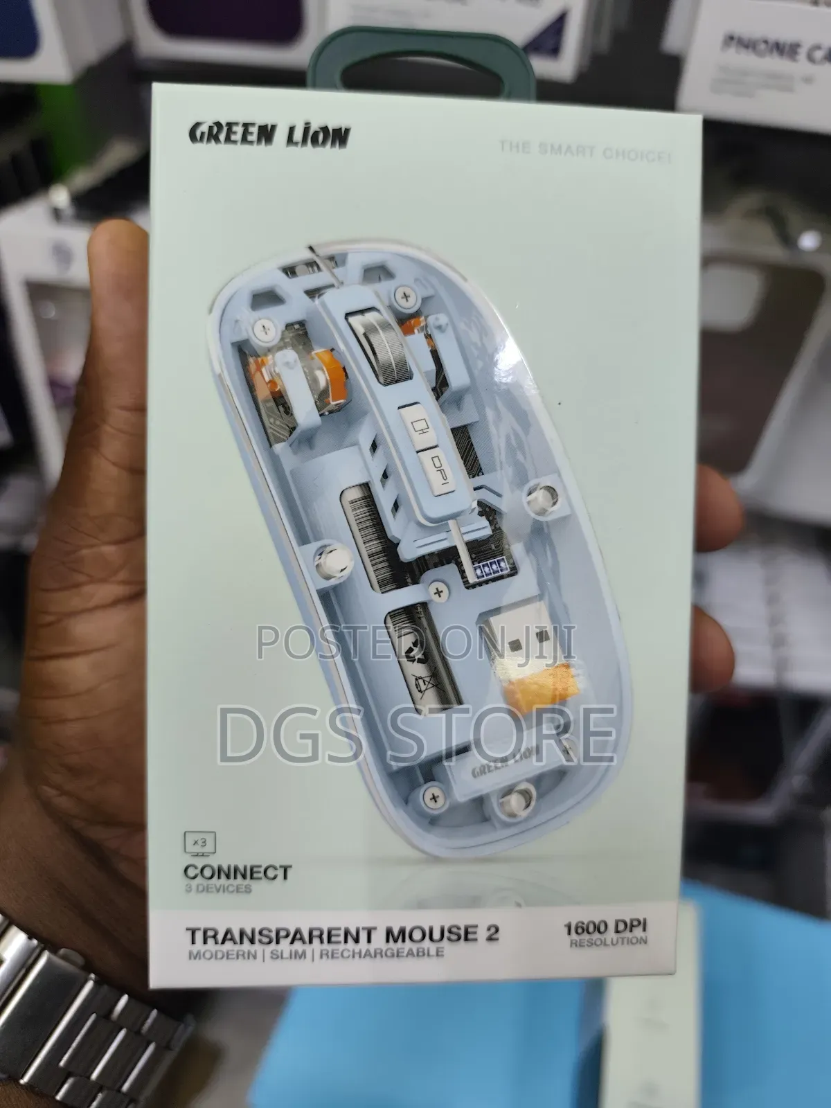 Green Lion Connect Transparent Wireless Mouse