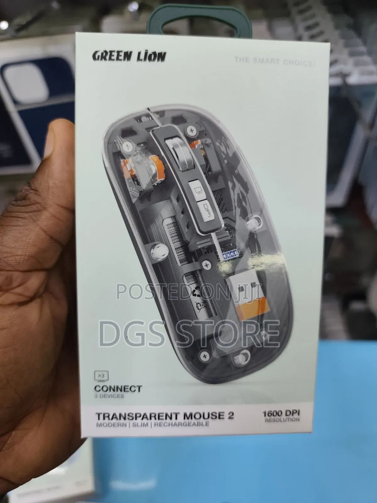 Green Lion Connect Transparent Wireless Mouse