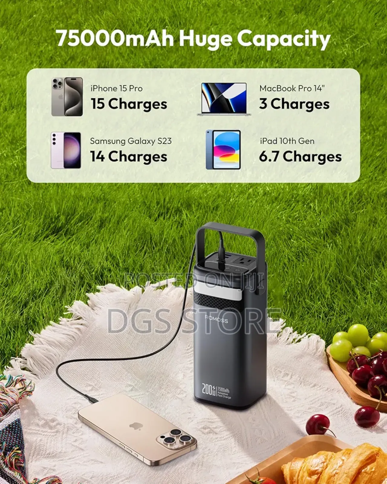 Romoss 75,000mah 200w Power Bank