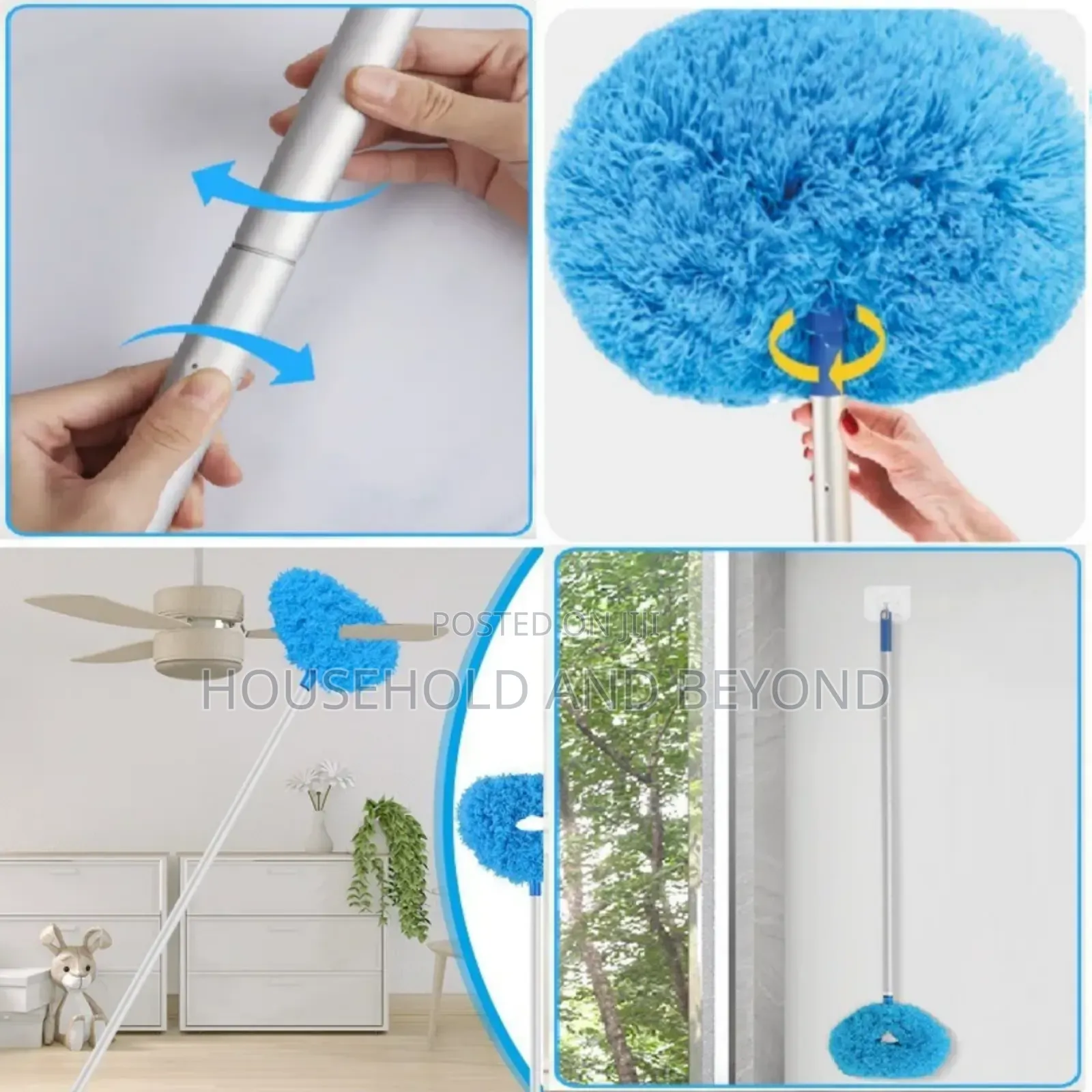 Adjustable Ceiling Fan Duster Cleaner- Dust Cleaner