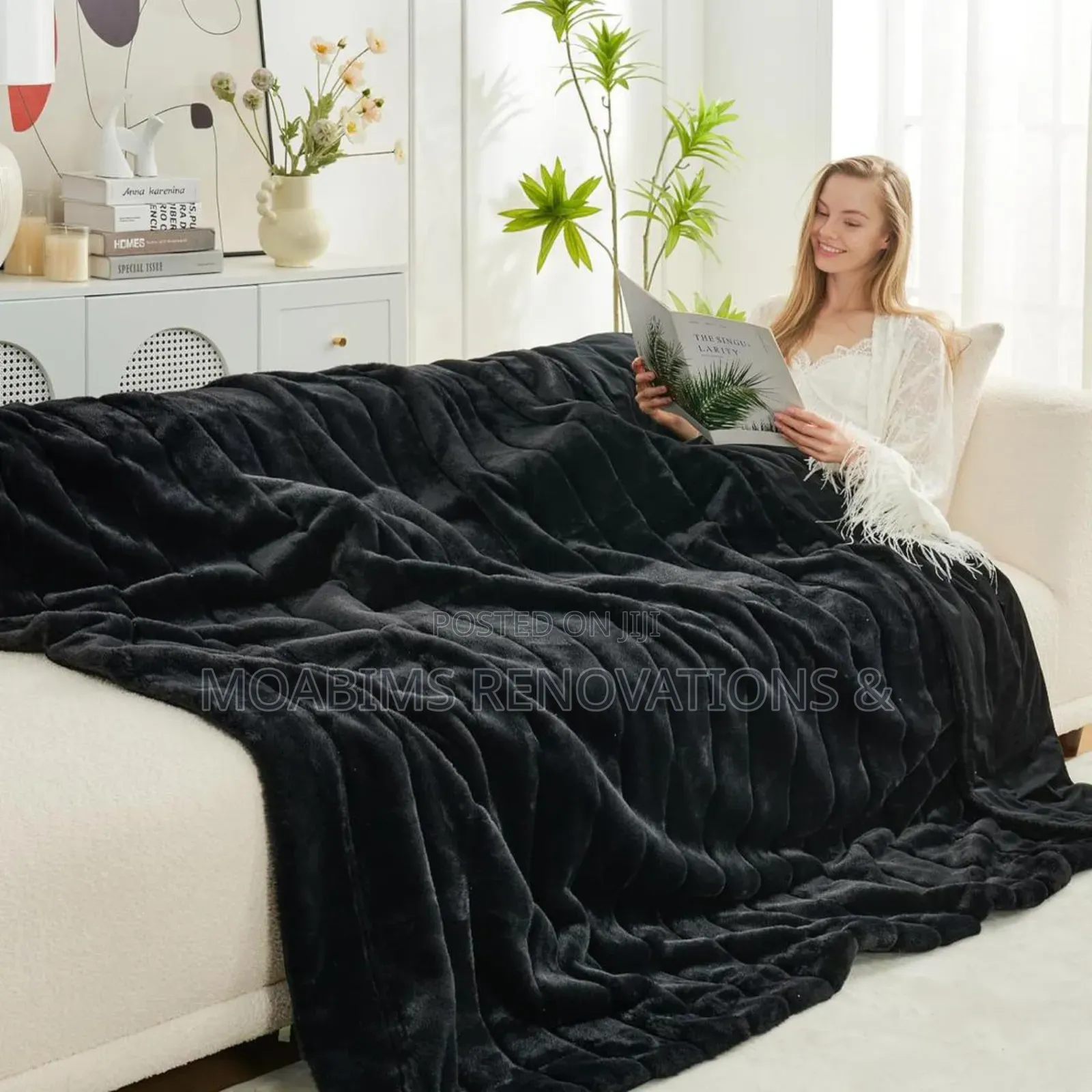 Big 122*190cm Fluffy Throw Blanket
