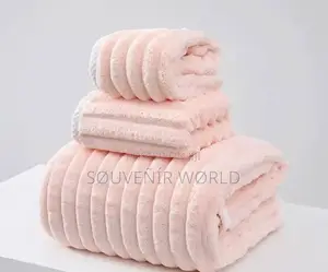 3in1 Absorbent Microfiber Velvet Coral Set