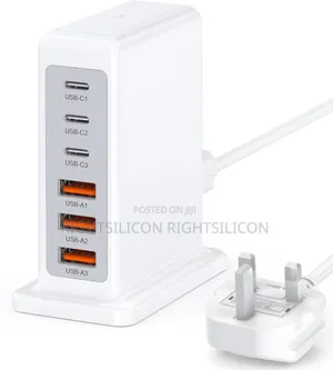 Usa Usb C Plug, 100w 6-port Multi Usb C Charger Plug Uktypec