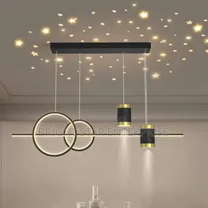 Led Dropping in Chandelier Lights With Displays With Stars