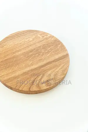 Round Wooden Food Plate – 19cm