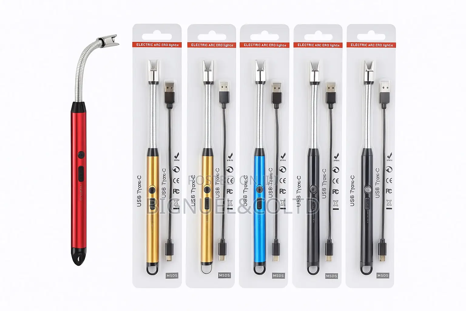Rechargeable Electric Arc Lighter Pulse Igniter BBQ Kitchen