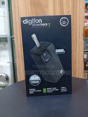 Super-Fast Charging 22.5w Power Bank. Silverback1 50,000mah