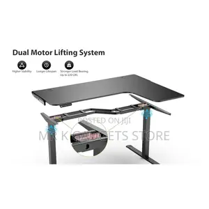 1.6 Inchel Shaped Standing Desk Adjustable Height Computer