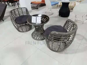 Rattan Chair Set With Canter Table