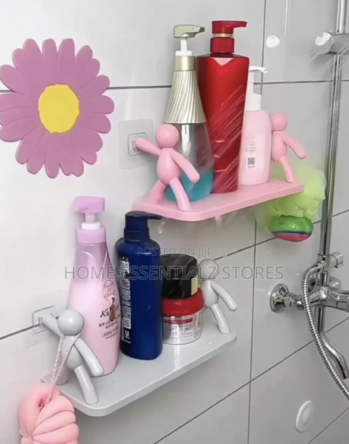 (2 Pieces) Humanoid Bathroom Organizer - Bathroom Shelf Soap Holder