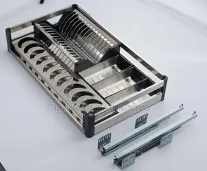 Pull Out 304 Stainless Steel Plate Rack