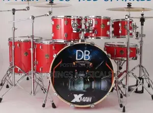 Drummer Boss Xman 7-piece Acoustic Drum Set With Cymbals