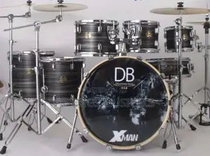 Drummer Boss Xman 7-piece Acoustic Drum Set With Cymbals