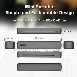 Portable Inkless A4 Tatoo Document Bluetooth Thermal Printer