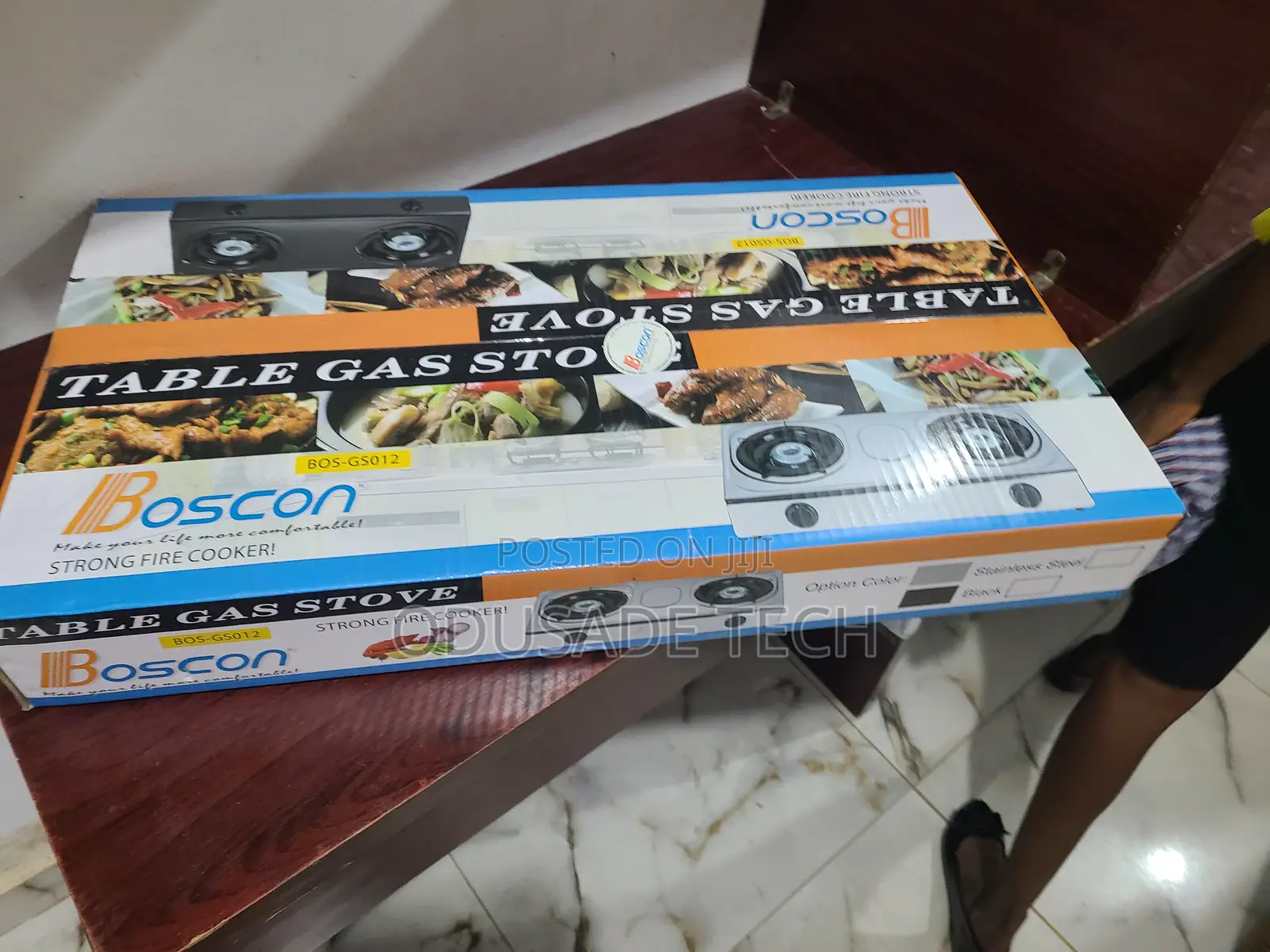 Boscon Table Gas Stove – Bos-Gso12(B) With Brass Burner