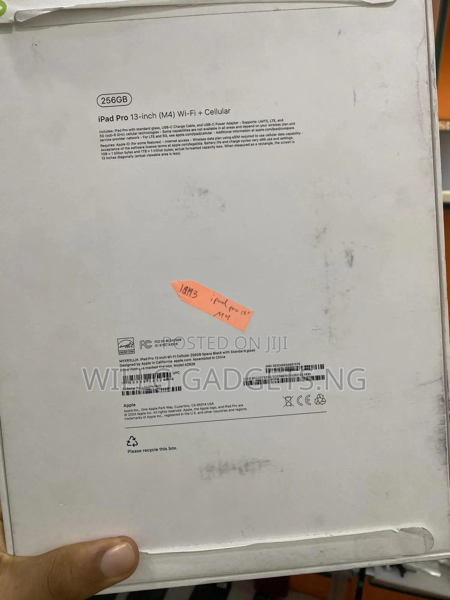 New Apple iPad Pro 13 (2024) 256 GB Gray