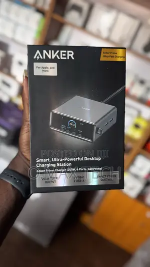 Anker Prime Charger, 250w Gan Prime Usb Charging Station