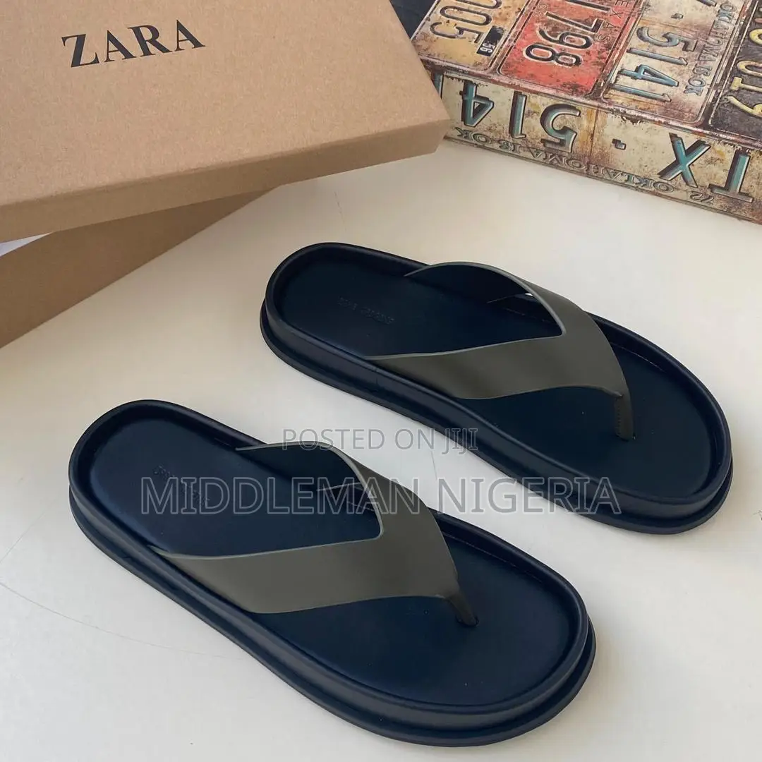Zara Leather Slippers