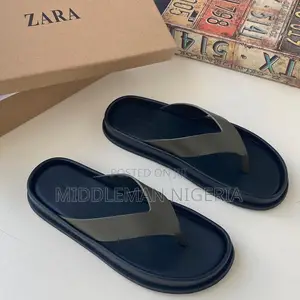 Zara Leather Slippers