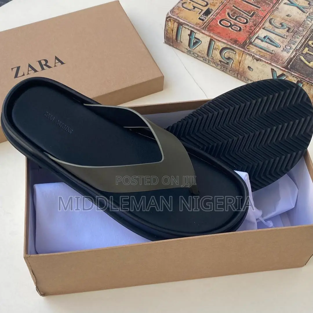 Zara Leather Slippers