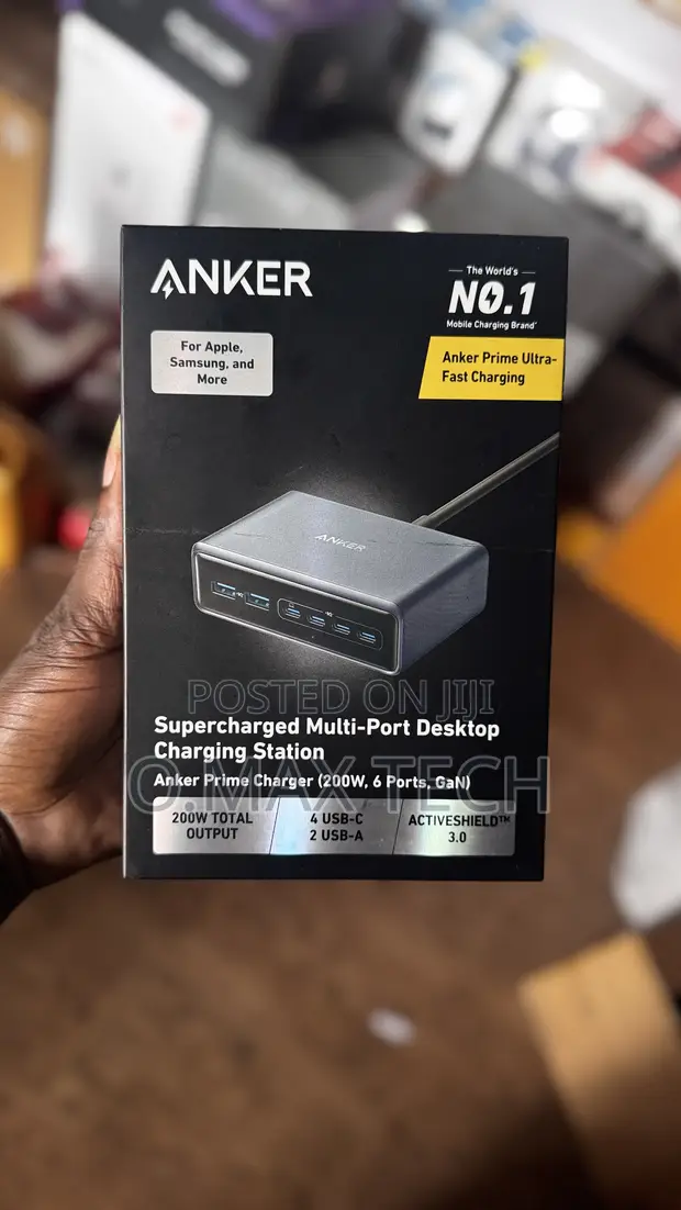 Anker Prime 200w 6port Multi Port Desktop Charging Station for sale - O.MAX  TECH  Price:  130,000 on Jiji.ng [Ikeja]