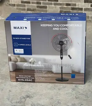 Maxi 18inches Standard Fan Rechargeable