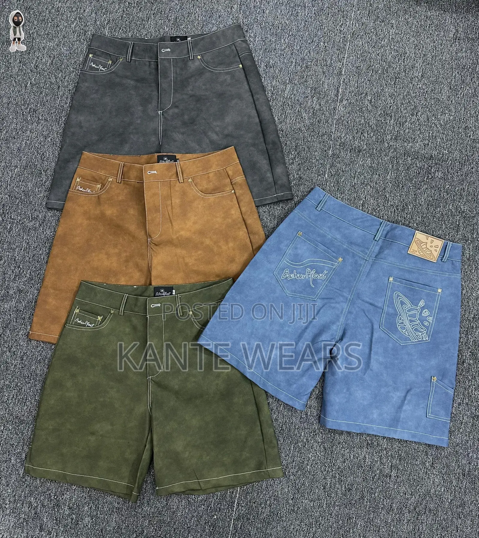 Broken Planet Leather Short