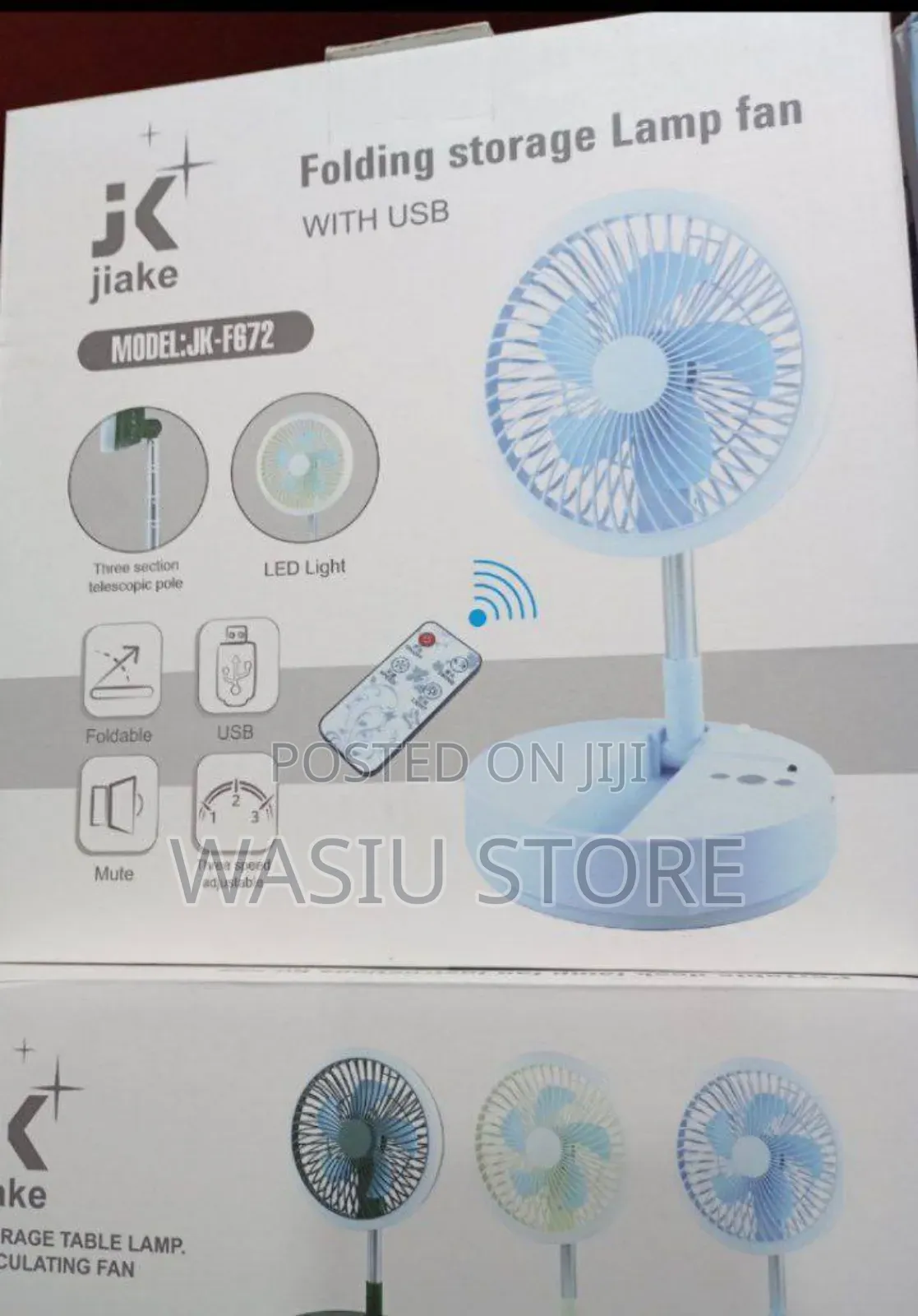 Folding Stand Floor Fan With Remote Control