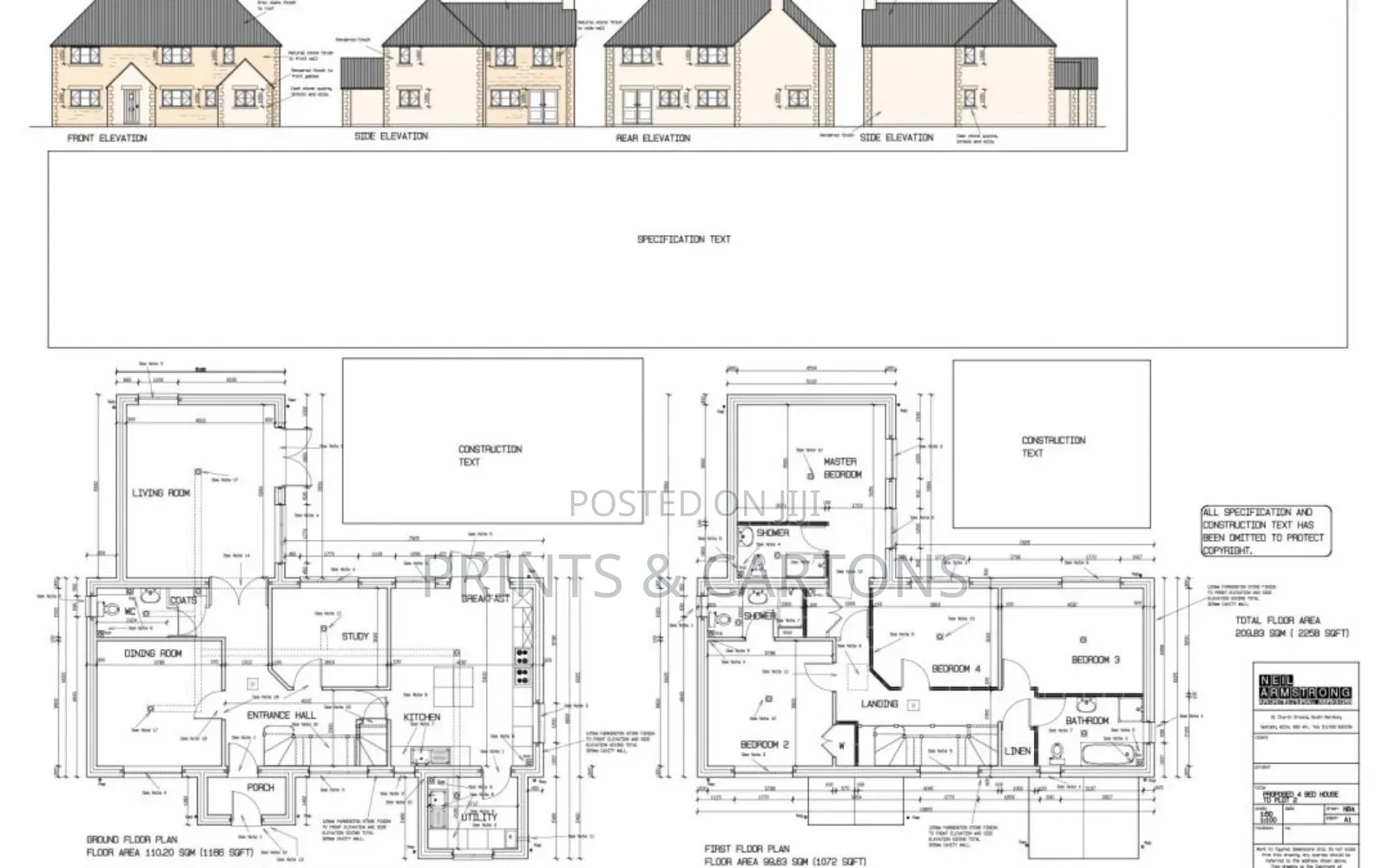Architectural Drawing Design Printing. 00