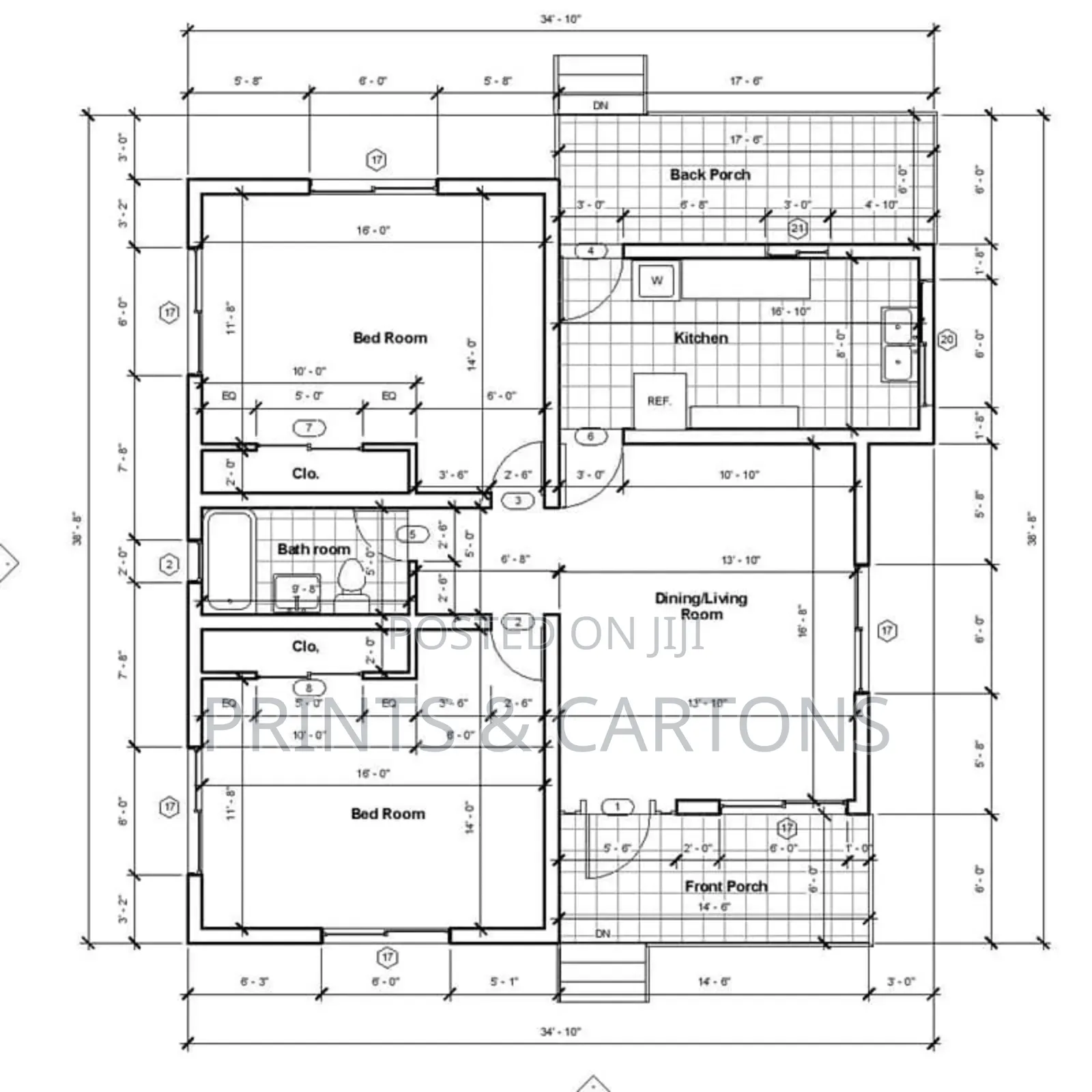 Printed Architectural Designs. ##