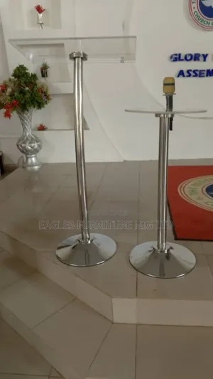 Quality Acrylic Church Pulpit With Microphone Stand