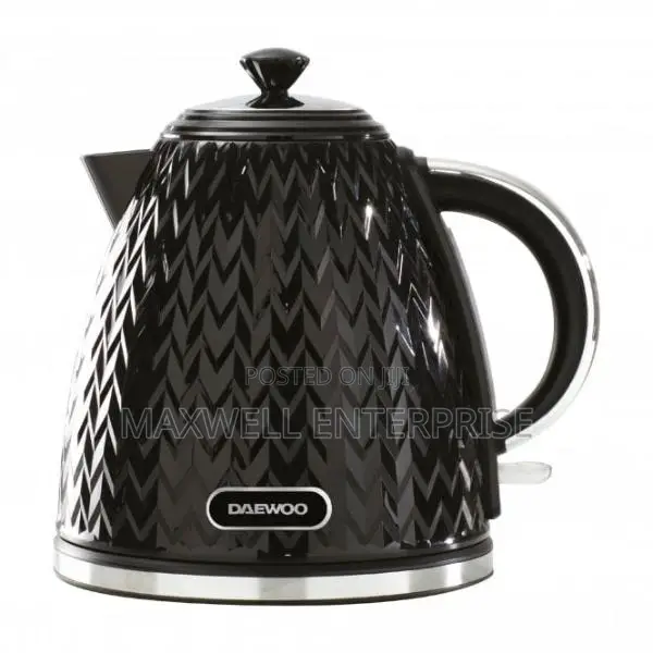 Daewoo Black Argyle 1.7l Jug Kettle