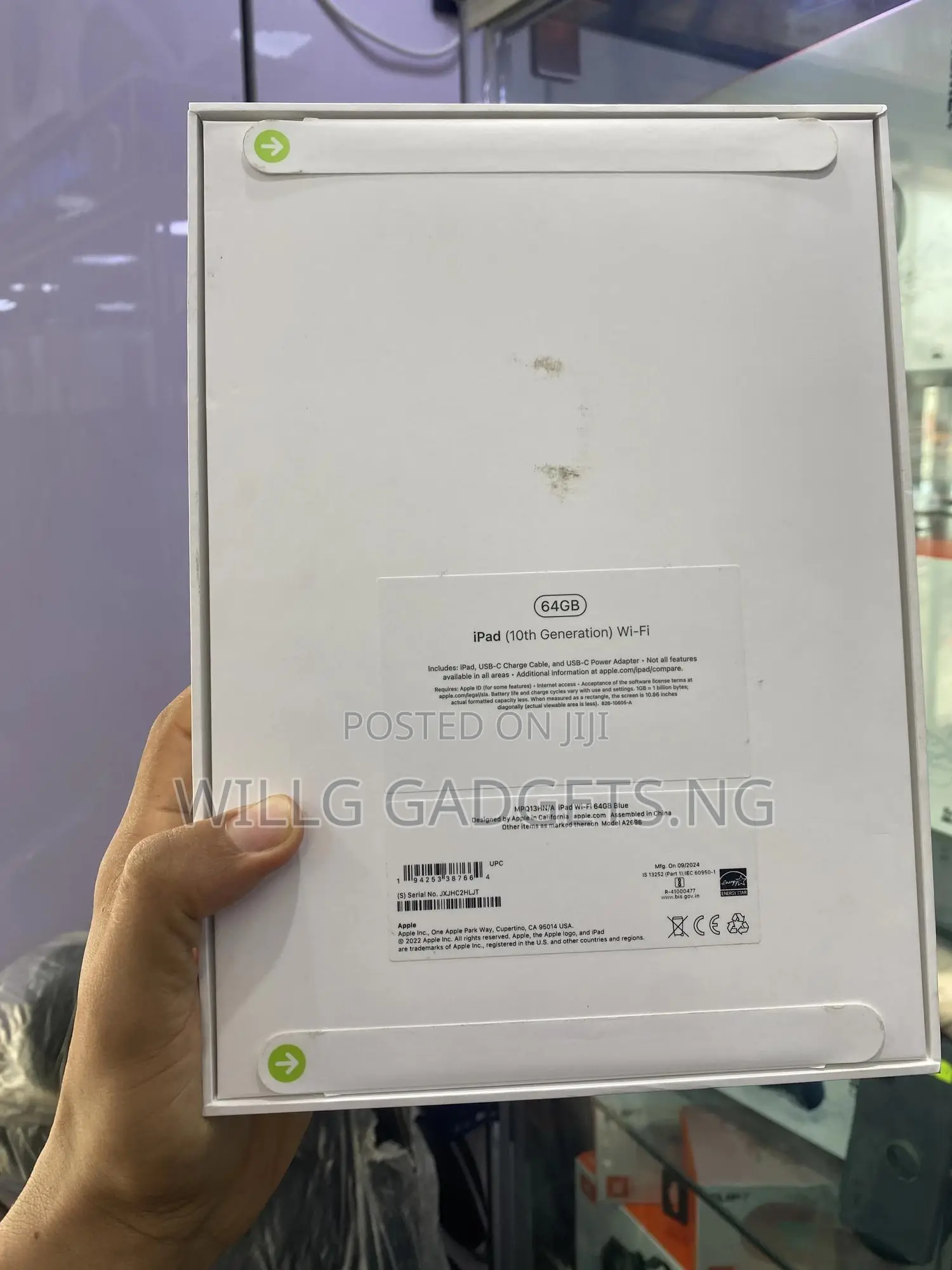 New Apple iPad (2022) 64 GB Blue